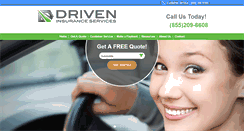 Desktop Screenshot of driveninsurance.com