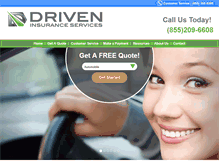 Tablet Screenshot of driveninsurance.com